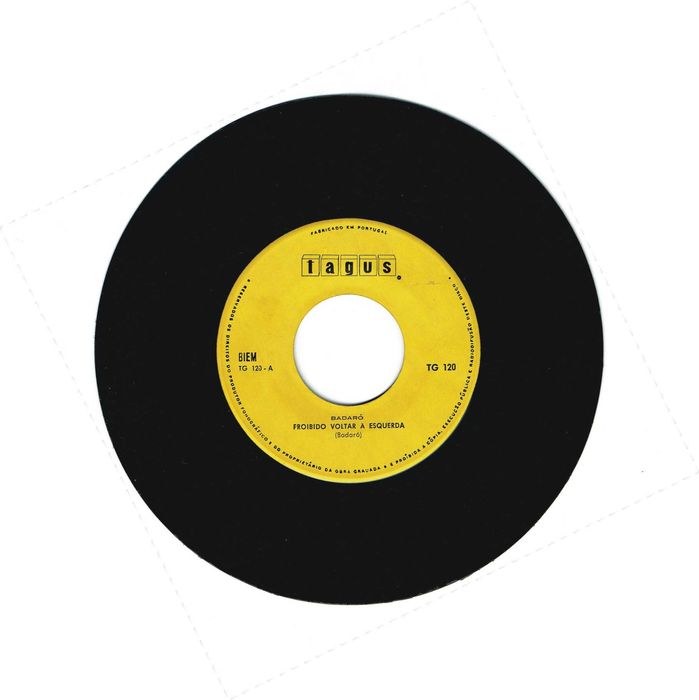 Badaró - Proibido voltar à esquerda  Tagus Disco EP 45 rpm -