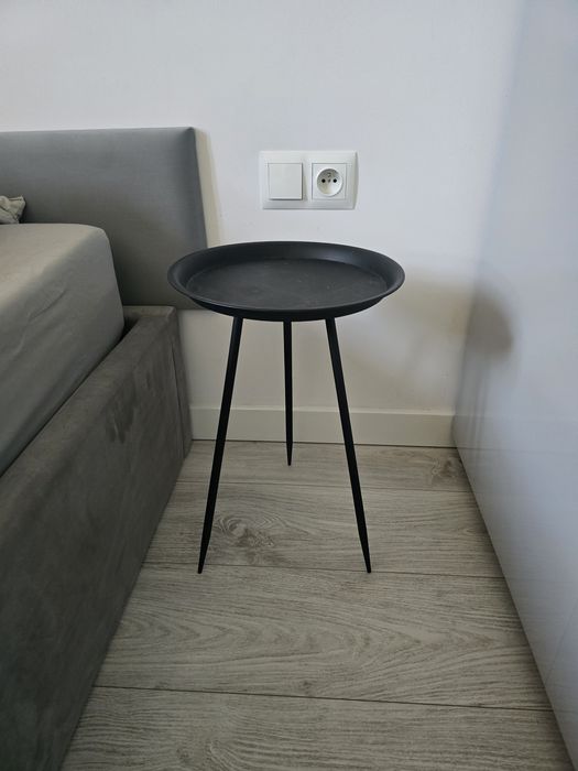 Dwa stoliki metalowe  loft czarne