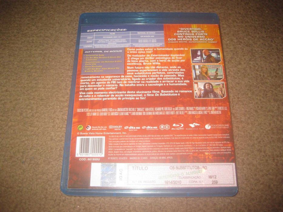 Blu-Ray "Os Substitutos" com Bruce Willis