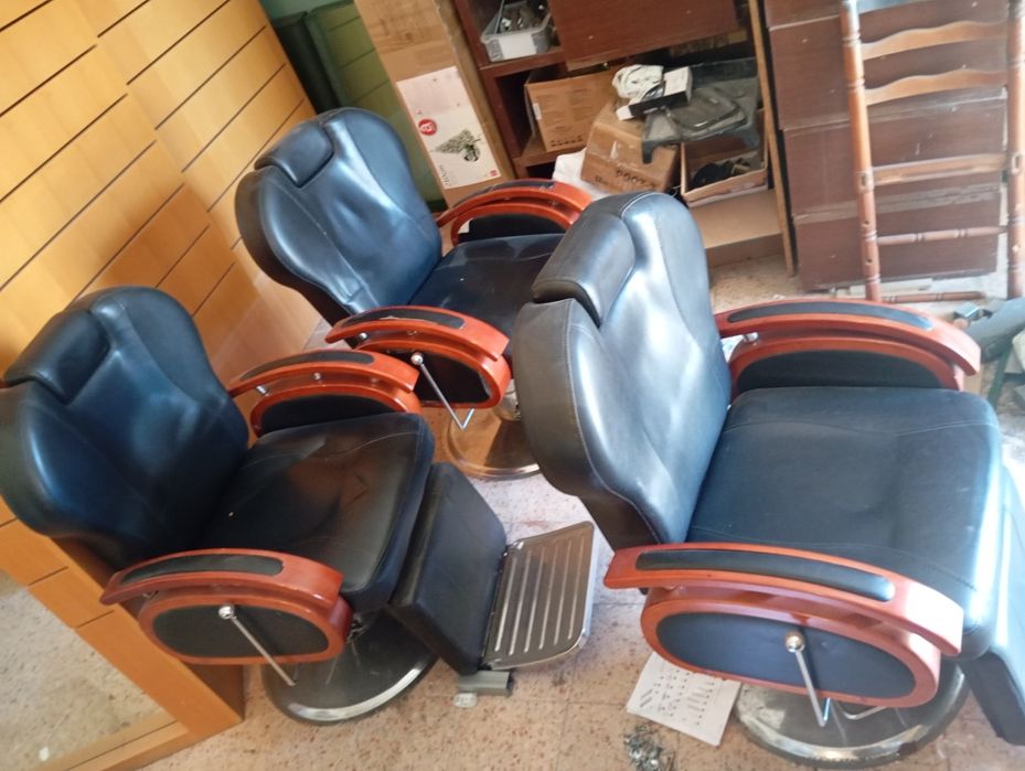 Cadeira de salão e barbearia