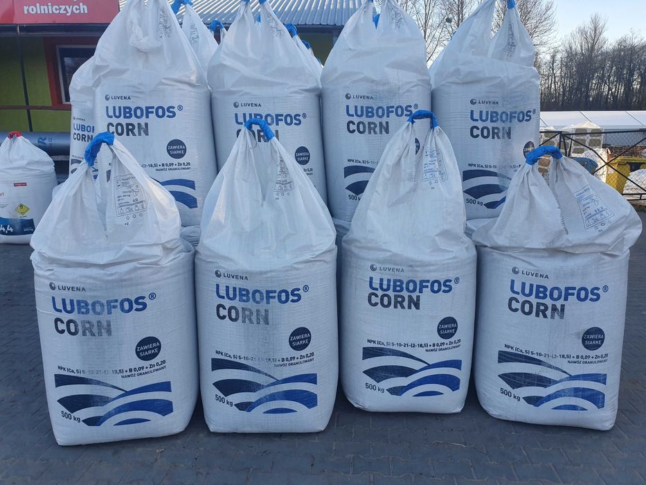 LUBOFOS CORN 5-10-21 (2-18,5) BB 500 KG oraz Fosforan Amonu Kukurydza NPK MOCZNIK SALETRA