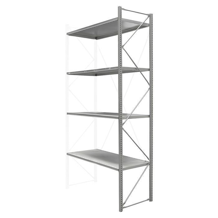 Regał magazynowy 4-półkowy STOW 263x130x60 cm ocynk dostawny