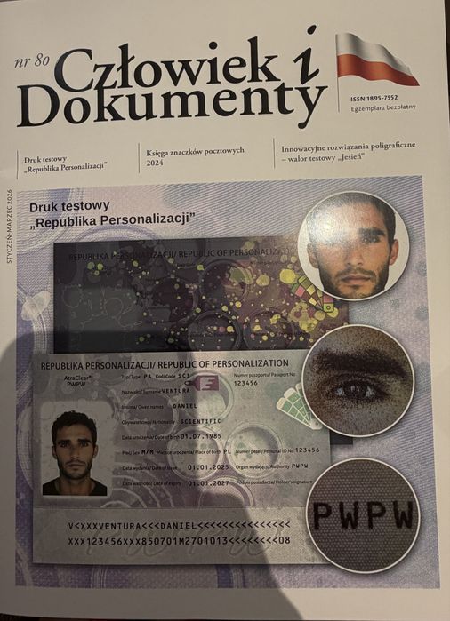 PWPW Człowiek i domumenty Druk walor testowy Republika Personalizacji