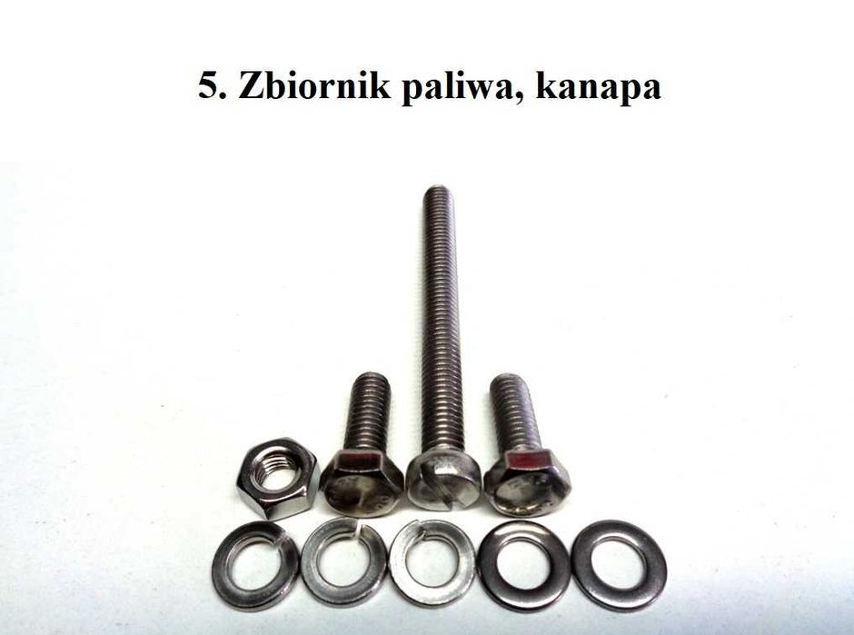 Romet Ogar 200 205 Komplet śrub zestaw śruby nierdzewne