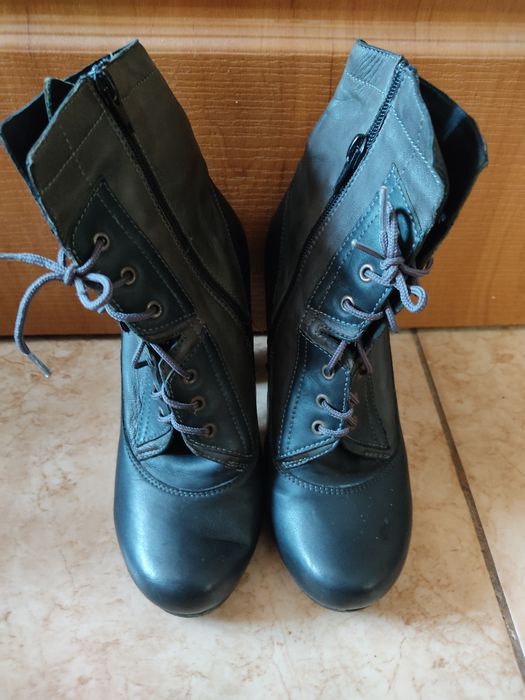 Жіноче взуття, шкіряні чоботи жіночі зимові, весна-осінь,черевички