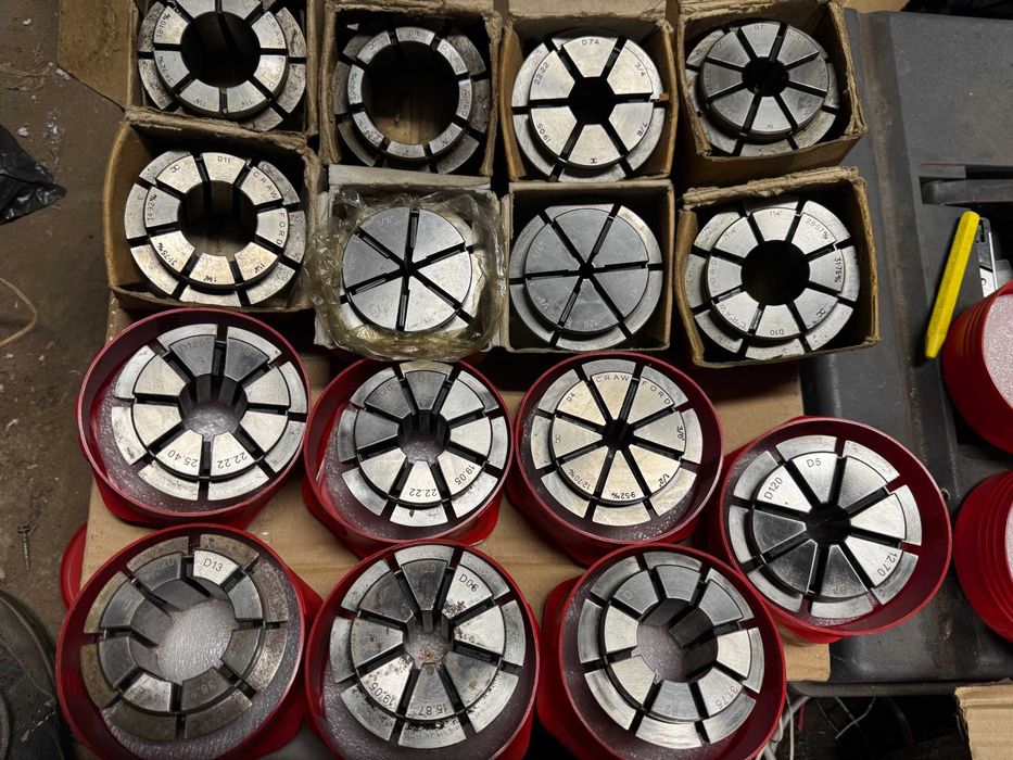 Tuleje zaciskowe D120 do CNC różne średnice