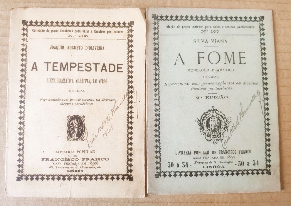 TEATRO - Vários Opúsculos