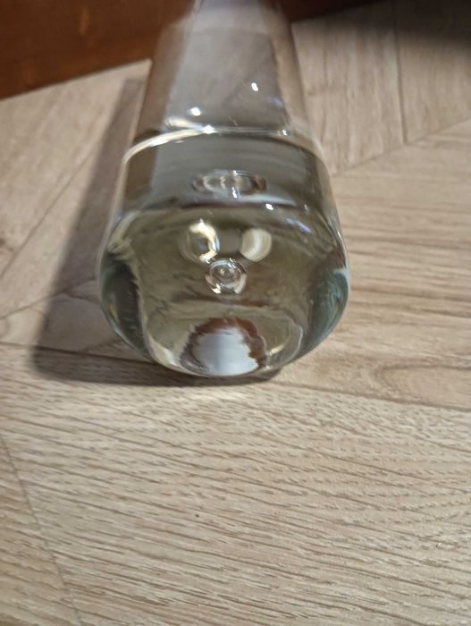 Wazon szklany tuba z bąbelkiem