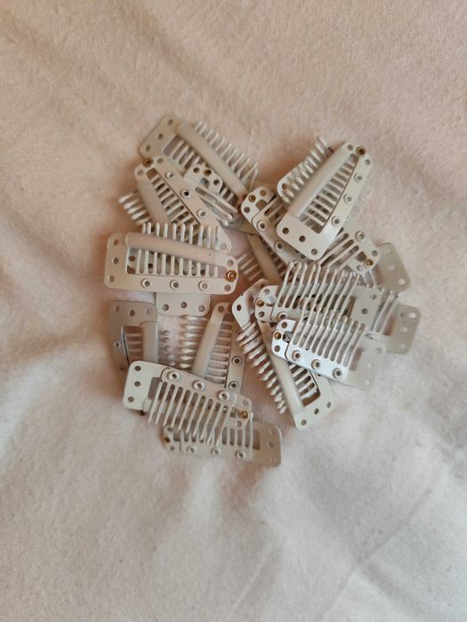 Spinki 20 sztuk clip in do włosów doczepianych