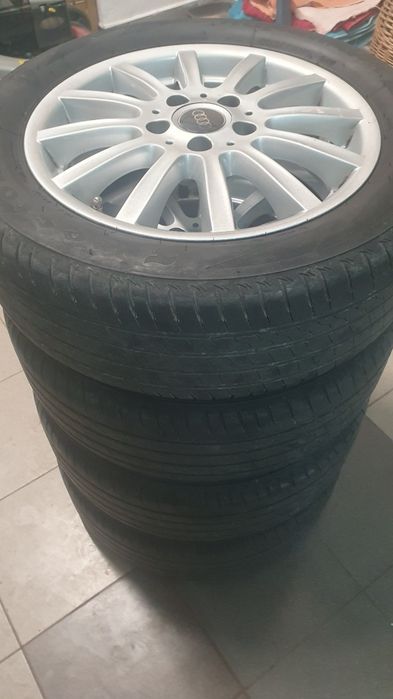Koła alu Audi  z oponami letnimi  Firestone  Roadhawk 205x55x16