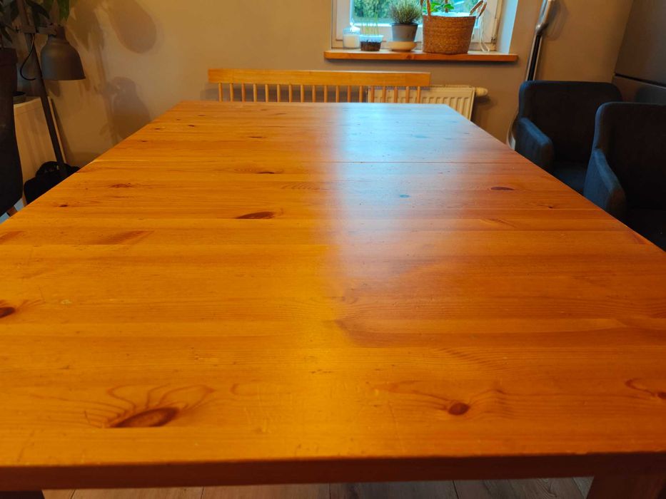 Stół drewniany rozkladany sosna Ikea