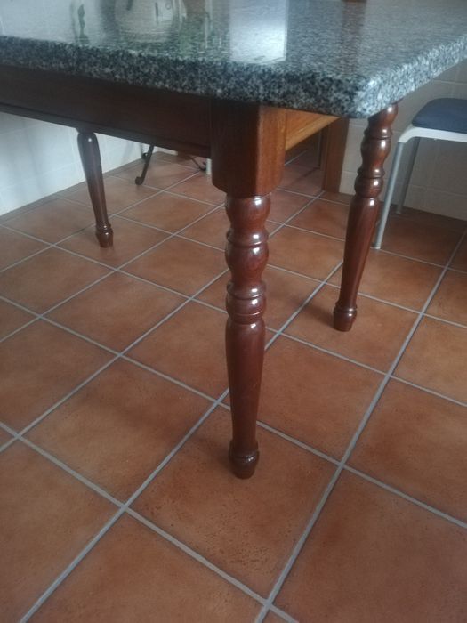 Mesa cozinha c pedra mármore