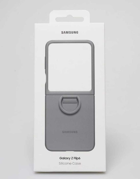 Оригинальный чехол Samsung Z Flip 6 Silicone Case with Ring SM-F741b