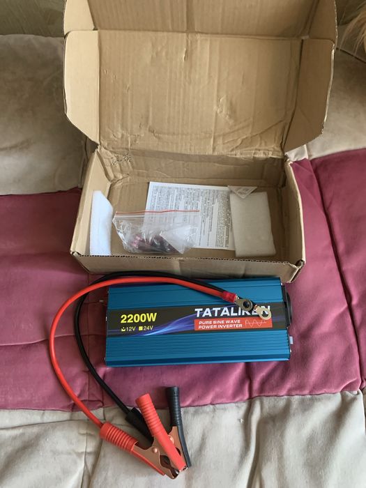 Інвертор Tataliken 12-220В 2200W (реальні 1200Вт) чистий синус