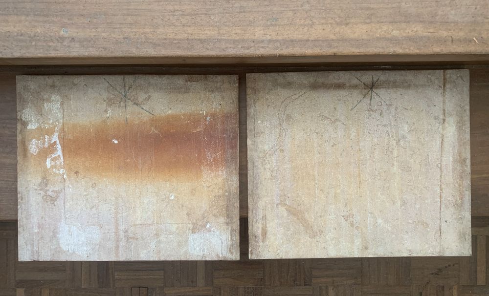 Lote de 2 Pedras mármore