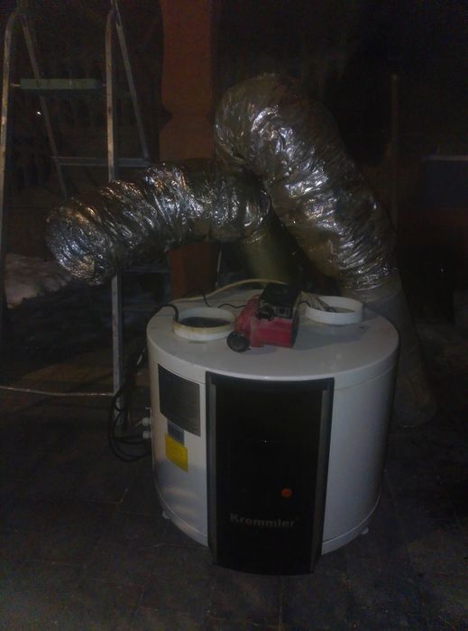 Bojler 300l z dwoma wężownicami plus pompa ciepła wewnętrzna