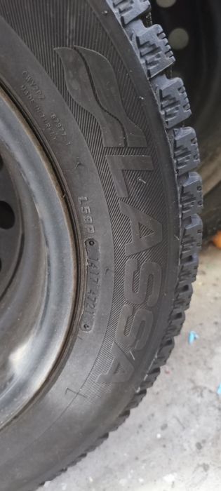 Комплект резини зима R 14 на сталевих дискіах