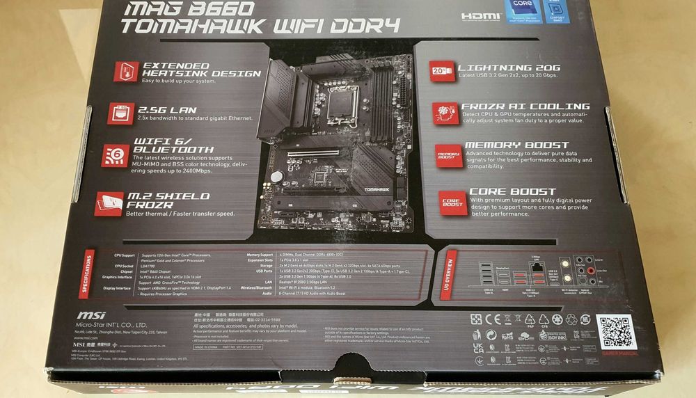 Материнська плата MSI MAG B660 Tomahawk WiFi DDR4