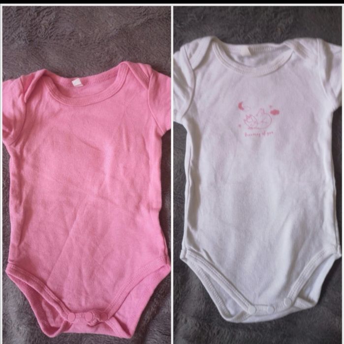 Body na krótki i długi rękaw rozmiar 68. 6 sztuk