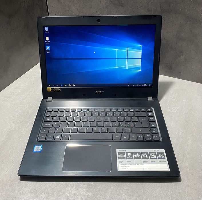 Ноутбук Acer E5-475-351Z 14" 8GB RAM/128GB SDD/i3-7130! N2931G