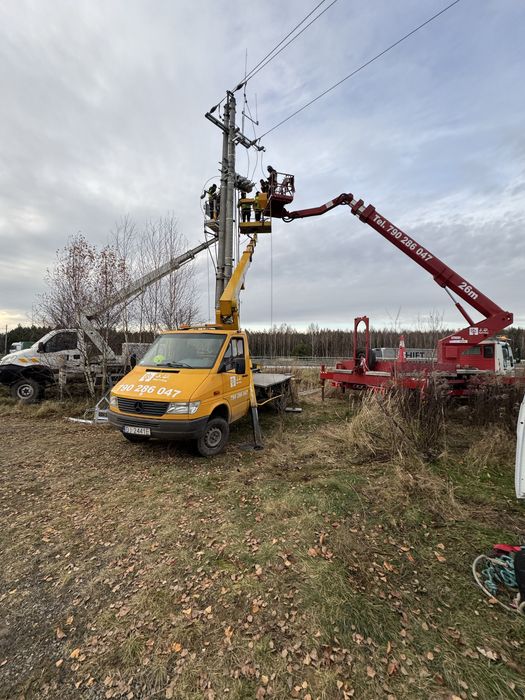 Usługi podnosnikiem koszowym 20m,26m zwyżka/wysięgnik