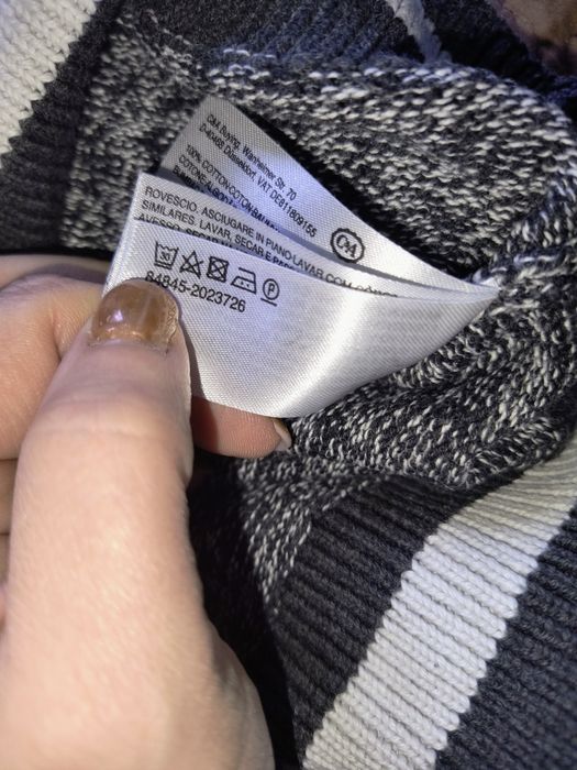 Sweter chłopięcy gruby tkany 128