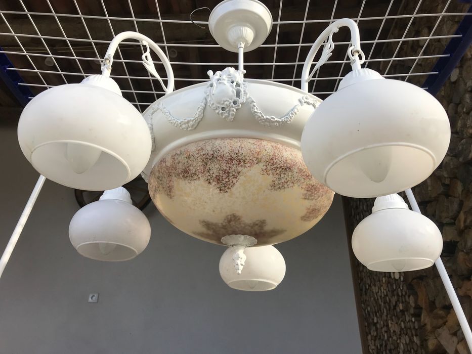 Candeeiros de sala e cozinha latão lacado