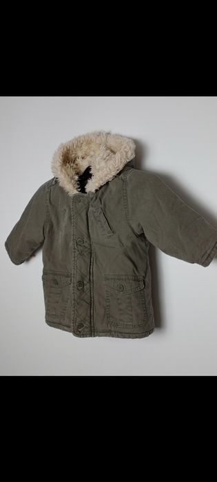 Kurtka na kożuszku Ladybird dla dziecka9-12 m khaki