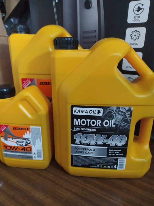 КАМА 10w40 полусинтетическое моторное масло 1/4/5л