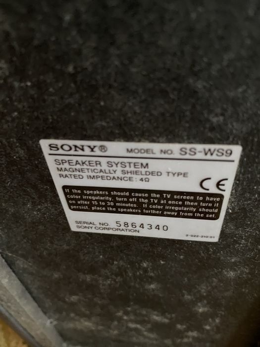 Kit Colunas SONY Subwoofer