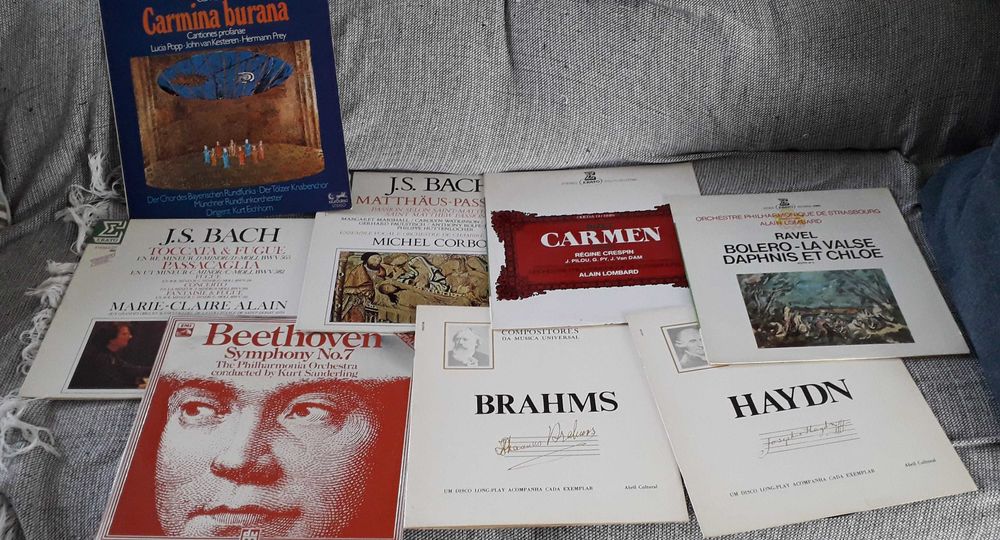 8 Vinis 33 rotações, música clássica