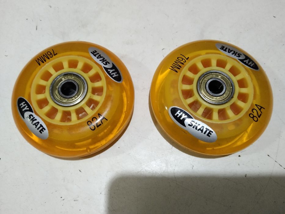 Kółka kauczukowe do rolek 76 mm ABEC 5