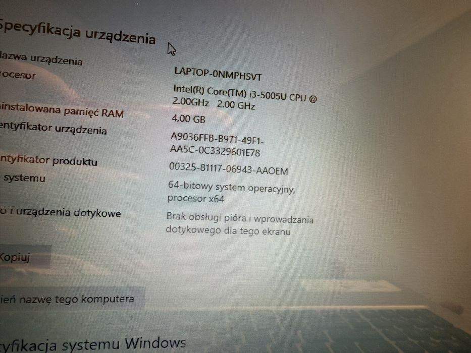 Laptop ASUS X540L