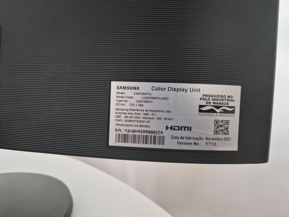Monitor curvo Samsung 24"