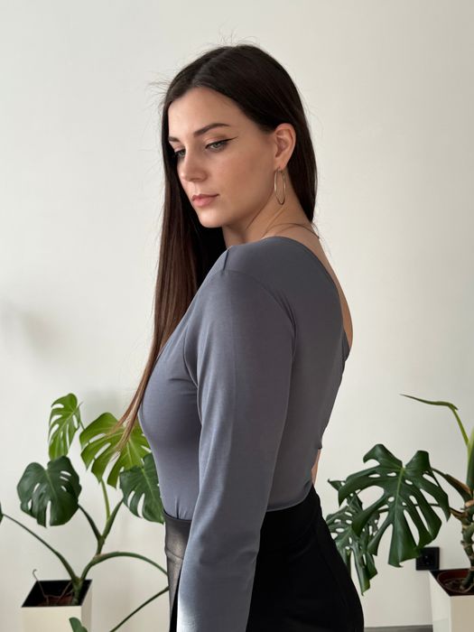 Жіночий боді в чорному та сірому кольорі. Стан: новий