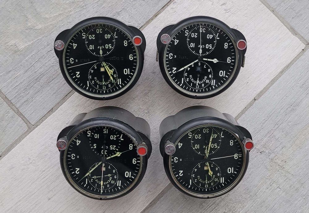 Авиационные часы АЧС-1 СССР с пломбами (4 шт, на ходу)
