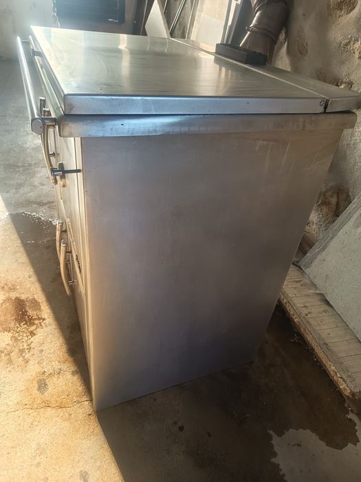 Fogão a lenha em inox