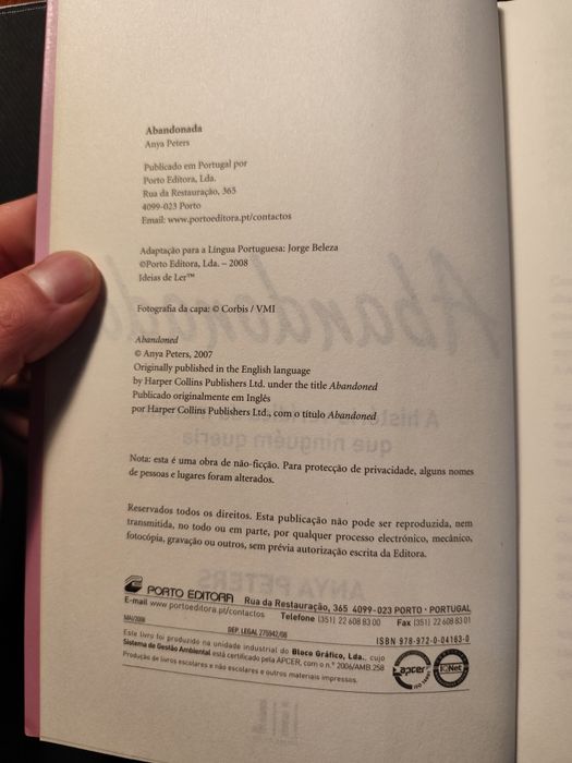 Livro Abandonada