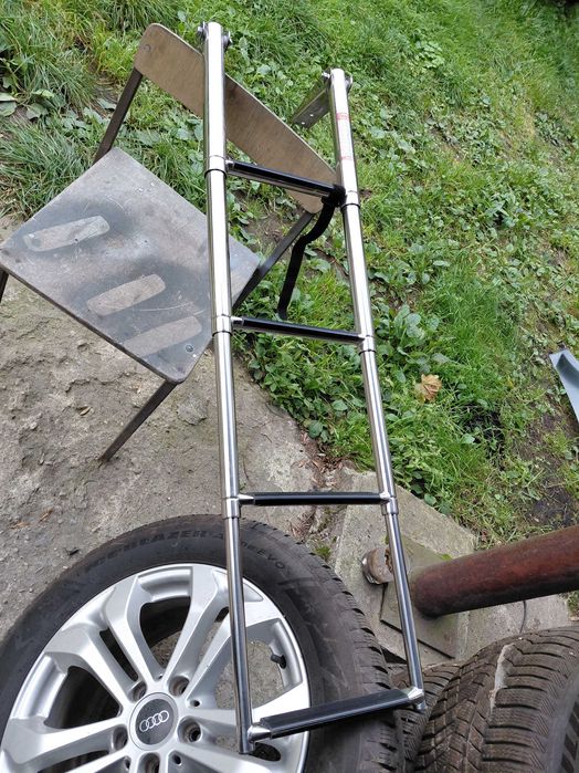 Drabinka ze stali nierdzewnej 4 stopniowa wyrób stoczniowy