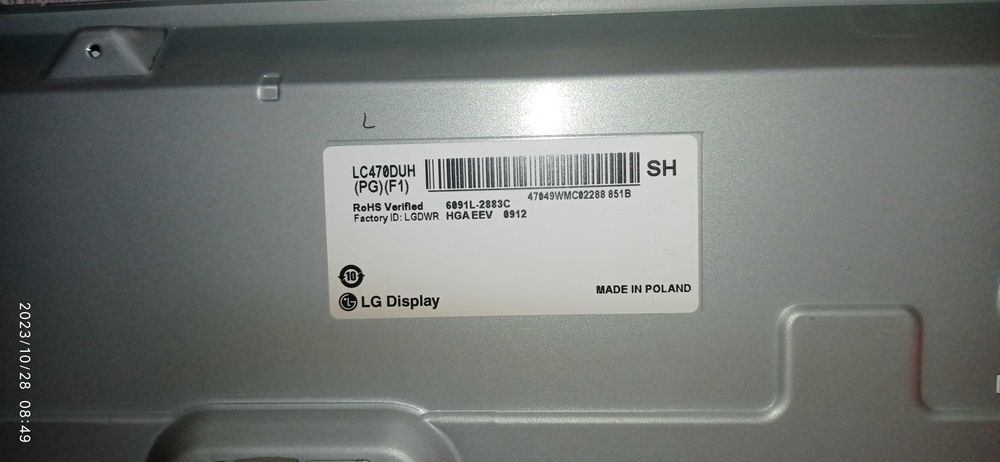 Oryginalne podświetlenie LED telewizora LG 47LB670V 47LB671V