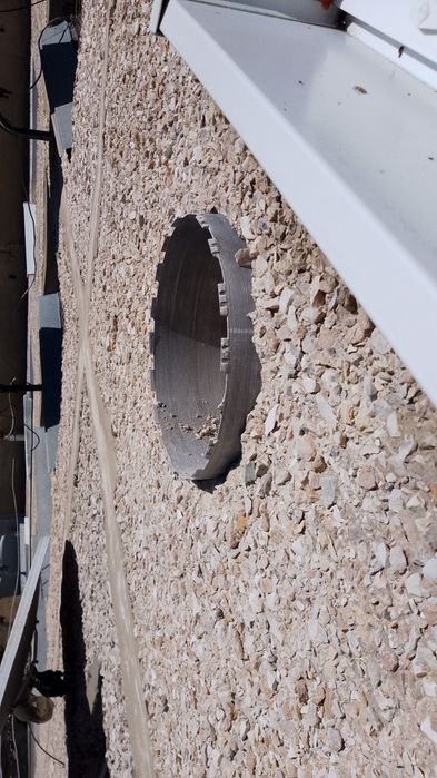 Свердління отворів під рекуператор газовий котел, каналізацію...