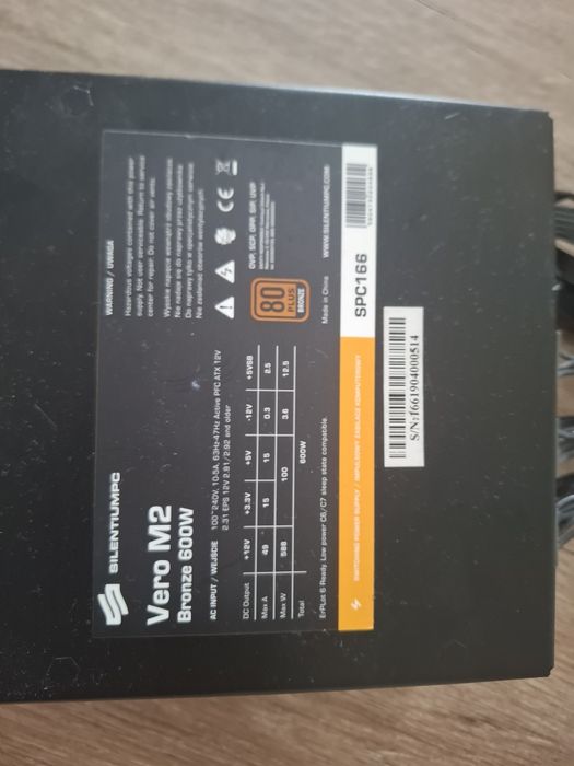 Silentium PC Vero M2 bronze zasilacz