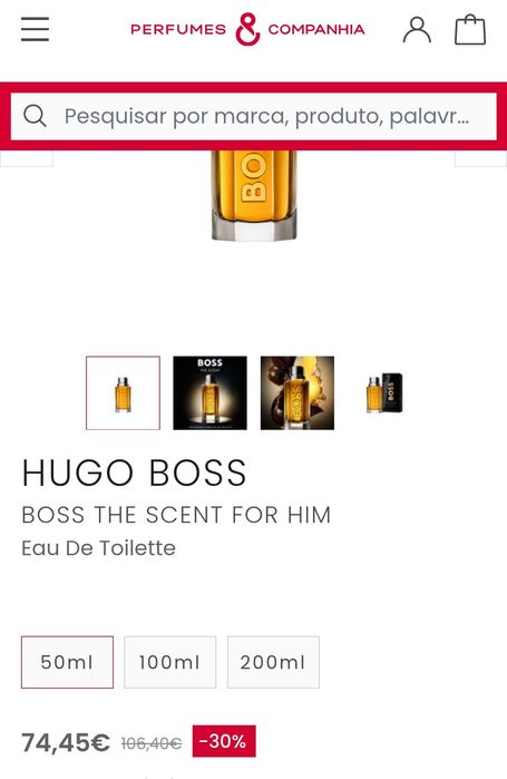 Perfume/coffret Hugo Boss novo