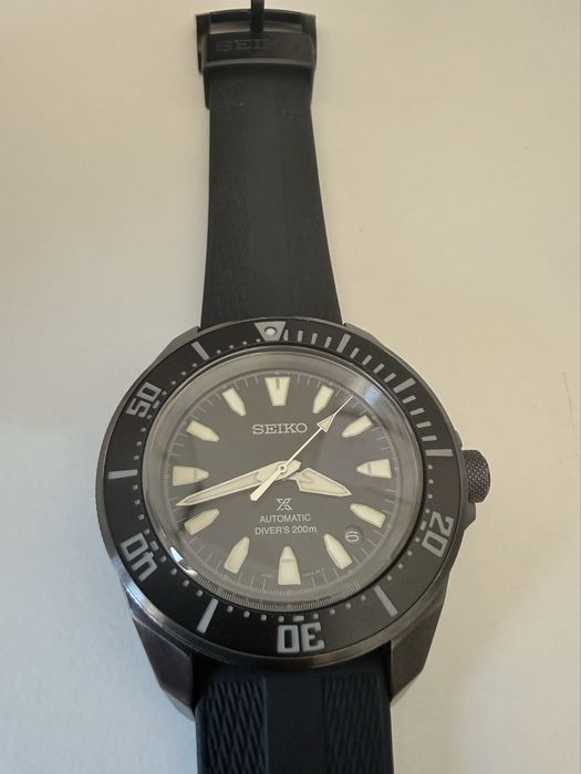 Seiko SRPL15K1 Prospex Sea Diver Automatyczny Samurai II Full Black PVD+ ulepszenie paska