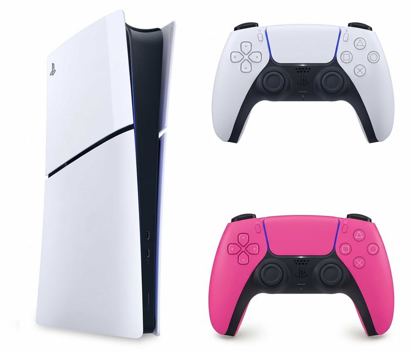 PS5 Slim Digital + 2 pady + pakiet Fortnite | 26 h | gwarancja