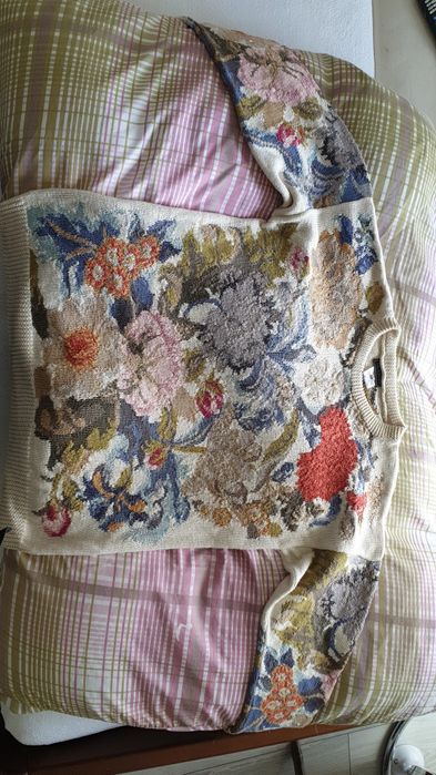 Vintage sweter wełna James Seaton jak nowy