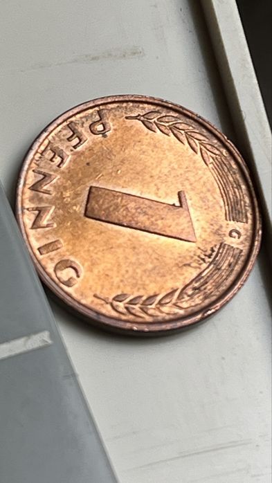 1 pfennig 1949 G UNC Bank Deutche Lander