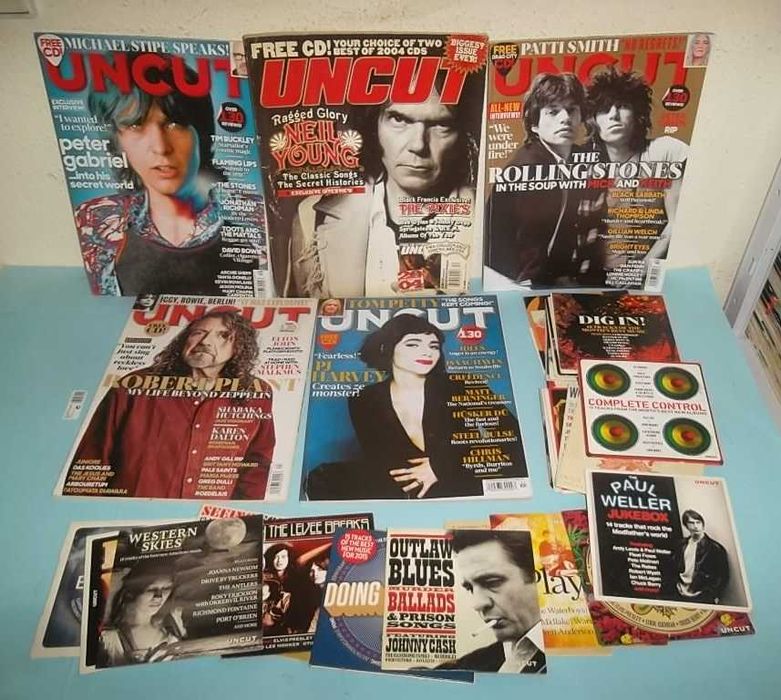 "UNCUT" 12 revistas mais 32 CDs , o lote completo apenas 50EUR