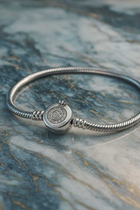 Bransoletka Pandora 18 cm srebro nowa 2 charmsy GRATIS pudełko Pandora