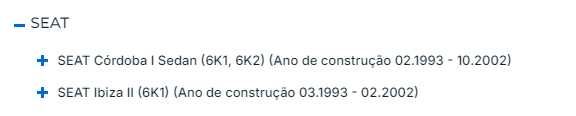 JOGO DE CALÇOS // SEAT - VW
